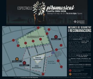 Consells per veure el piromusical de les Festes de la Santa Creu de Figueres
