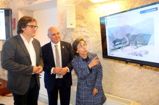 Llum verd al projecte d'RCR pel centre de recerca en arquitectura i paisatge a la Vall de Bianya
