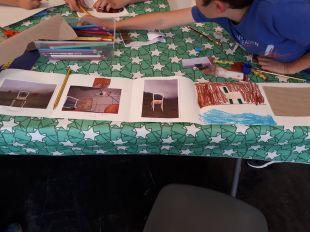 L'artista Esther Polo organitza un taller per dialogar amb la seva obra a Sils