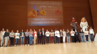 Girona lliura els premis del concurs de punts de llibre i dels Jocs Florals de Primària