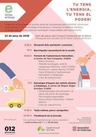 Jornades al Consell Comarcal de la Selva en motiu de la Setmana de l'Energia