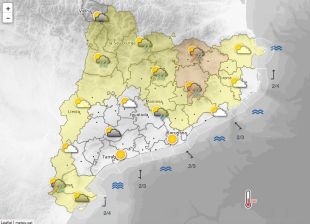 Risc molt alt de tempestes al Ripollès i la Garrotxa per aquesta tarda