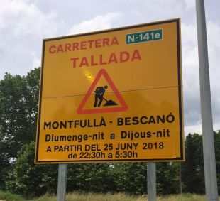 Últimes molèsties abans de finalitzar les obres de millora de l'N-141 a Bescanó