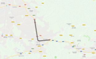 Tallada la C-65 a Llagostera per un accident entre tres vehicles amb dues persones ferides greus
