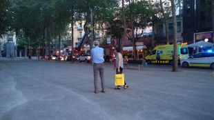 S'incendia la xemeneia de la brasa d'un restaurant a Girona