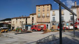 Crema la primera planta d'un habitatge al Firal d'Olot