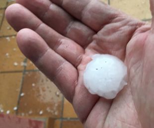 Una forta pedregada castiga la Garrotxa