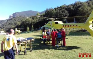 Rescaten amb helicòpter un excursionista ferit a Les Gorgues de Núria