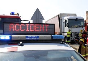 Mor un ciclista en topar contra un cotxe a la C-25 a Arbúcies