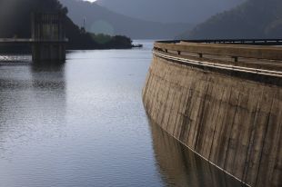L'embassament de Susqueda té un 23% menys d'aigua acumulada que l'any passat