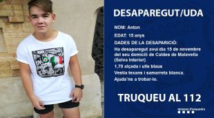 Desaparegut un menor de 15 anys a Caldes de Malavella