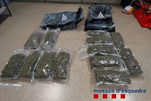 Detingut a Pont de Molins un home que duia set quilos de marihuana al cotxe