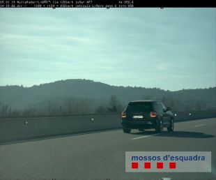 Tres detinguts per circular a 236, 232 i 229 km/h per l'AP-7 a Sant Julià de Ramis