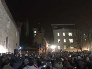 Unes 4.000 persones es concentren a Girona contra les detencions intimidatòries de la policia espanyola