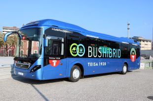 El primer bus híbrid urbà de Girona estalviarà entre un 30 i un 35% de combustible