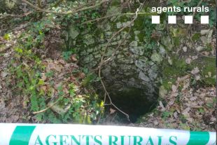 Localitzen i abalisen un pou sense protecció a la zona dels Pantans de Llobet, a Vidreres