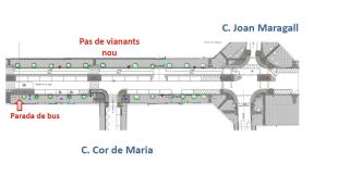 Avança la creació del carril bici i el camí escolar al carrer de la Creu de Girona