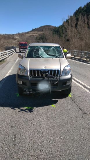 Mor un ciclista després de ser envestit per un cotxe a l'N-260 a Martinet