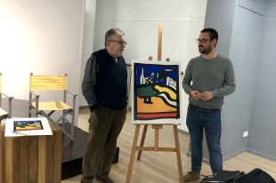 Narcís Comadira cedeix un quadre a Guanyem Girona