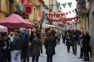 Hostalric viu la 23ena Fira Medieval sota un cel amenaçador