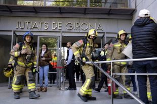 Ensurt als jutjats de Girona per un incendi a la sala dels ascensors