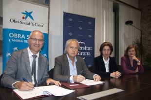 ''la Caixa'' aporta 30.000 euros a la UdG per a beques i projectes