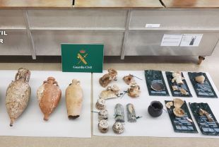 Recuperen a Pals objectes romans d'una embarcació enfonsada robats 