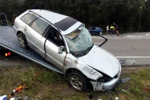 Mor a l'hospital el ferit crític en l'accident de Caldes de Malavella d'ahir