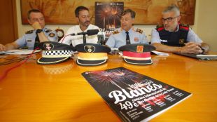 Més de 200 policies i sanitaris treballaran en la seguretat del concurs de focs de Blanes