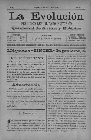 Figueres recupera i digitalitza un diari republicà datat del 1887