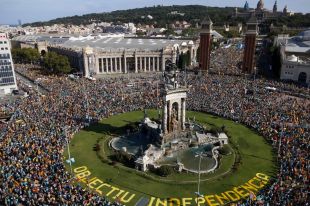 600.000 persones participen a la manifestació de la Diada, segons la Guàrdia Urbana
