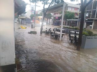 Platja d'Aro va marcar el rècord de la jornada de tempestes amb 93,4 litres