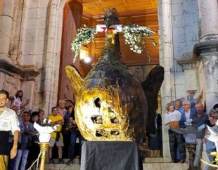 L'àliga de l'església de la Bisbal tornar a sortir al carrer després de més de 50 anys
