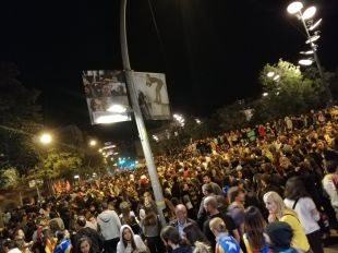 20.000 persones es concentren a Girona contra la ''repressió policial'' i la sentència del Procés
