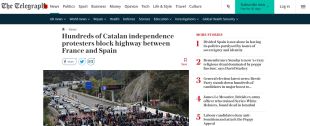 El mitjans internacionals es fan ressò del tall de l'AP-7 a la Jonquera