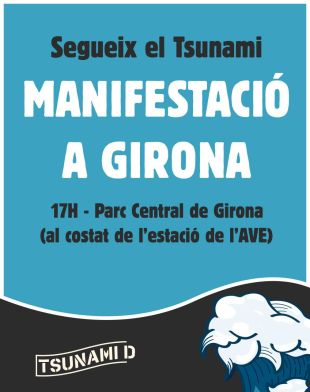 Els manifestants abandonen el tall de l'N-II i es desplacen a Girona per concentrar-se