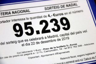 Uns dècims de loteria que es juguen ''a Madrid, capital del país veí'' triomfen a Espinelves