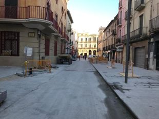 La Bisbal acabarà aquest mes les obres d’ordenació de tres carrers del nucli històric