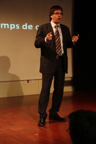 Carles Puigdemont (CiU) reivindica una nova manera de fer política a Girona