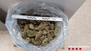 Va a la comissaria i diu que la marihuana intervinguda a dos homes en un control a Vilafant era seva