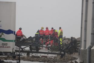 El temporal dificulta la recerca de l'home desaparegut a Palamós