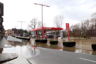 El Ter es torna a desbordar al barri de Pont Major de Girona 