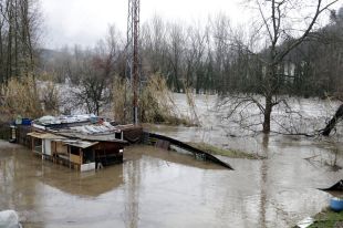 Bonmatí queda aïllat després del desbordament del Ter 