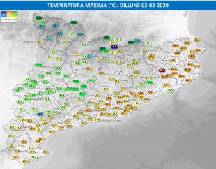 El primer dilluns de febrer deixa màximes de 26 graus a les comarques gironines