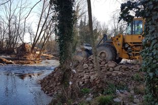 Comencen les obres per connectar la resclosa de la Pilastra amb el riu Ter