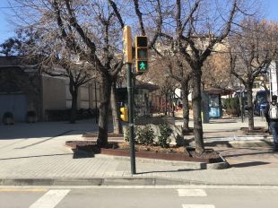 Banyoles instal·la nous semàfors acústics per a invidents