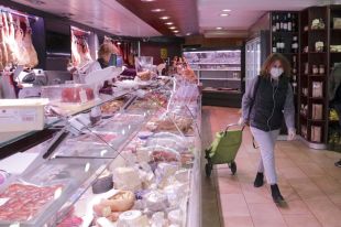 Pocs compradors als comerços de Girona durant l'estat d'alarma pel coronavirus 