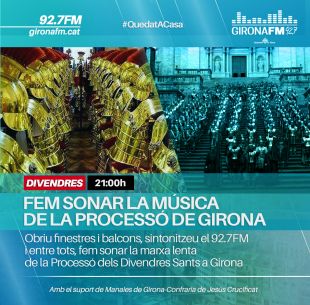 Programen una processó alternativa a Girona des dels balcons de la ciutat
