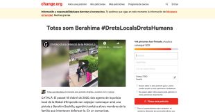 Recullen firmes contra l'actuació dels dos agents de la Bisbal apartats del cos