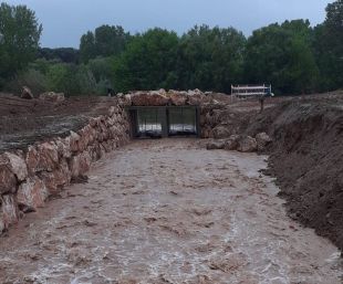 Entra en servei el nou desguàs a la mota del Ter a Torroella de Montgrí afectada pel Gloria